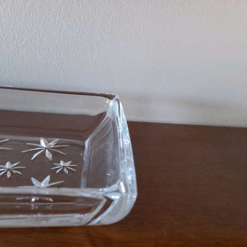Rectangular glass serving platter for dessert like new