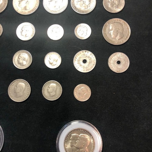 Collection of 37 used coins 1912-1982 with 2 silver coins