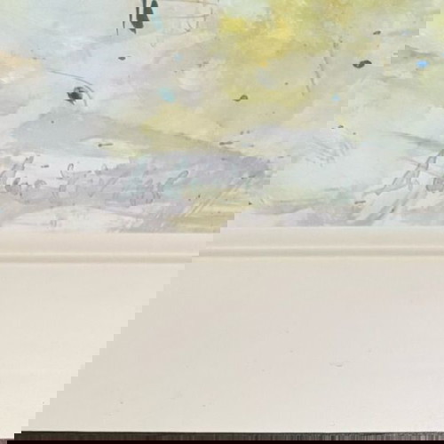 Πίνακας ζωγραφικής Δημήτρης Δαρτζεντας ακουαρέλα σε χαρτόνι σαν καινούργιο 40x50