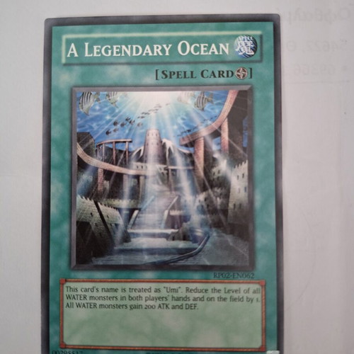 Yu‑Gi‑Oh! card A Legendary Ocean spell card like new