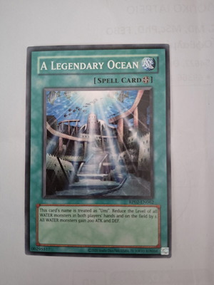 Yu‑Gi‑Oh! card A Legendary Ocean spell card like new