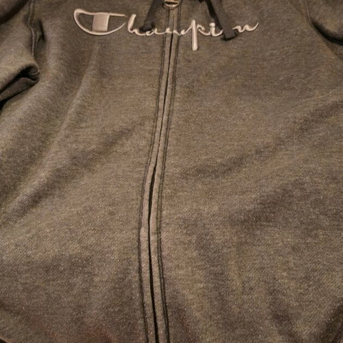Champion hoodie jacket XL gray used women