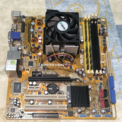 PC πακέτο ASUS M2N-VM HDMI με AMD Athlon 7750 και 4GB RAM σαν καινούργιο