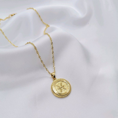 Pisces Zodiac Necklace 18K Gold Plated New