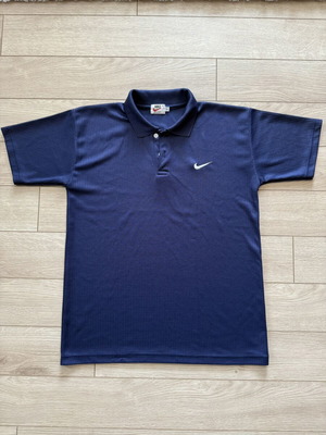 Nike Airliner vintage navy polo shirt size L