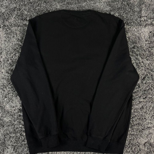 Karl Lagerfeld Leather Detail Sweatshirt men's sweatshirt like new, XL, black