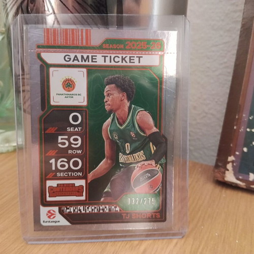 Euroleague Game Ticket Cards pack like new with Kendrick Nunn, Sasa Vezenkov, TJ Shorts