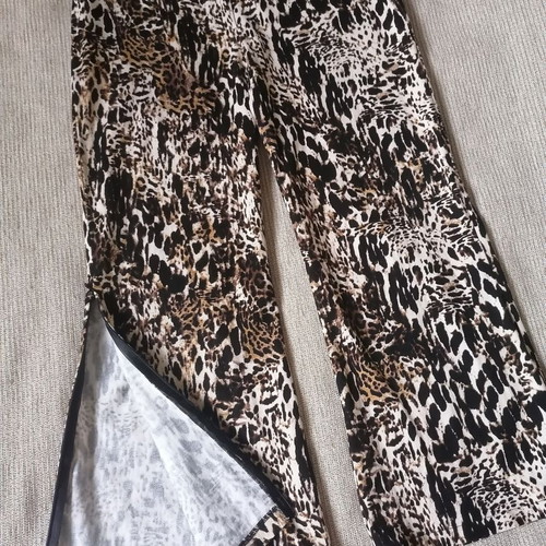 GLS women's crop pants L/XL like new, beige and brown
