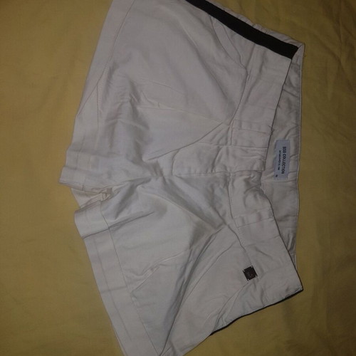 BSB white shorts with black stripe