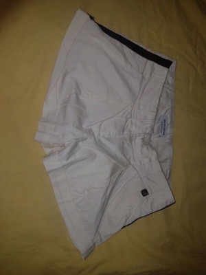 BSB white shorts with black stripe