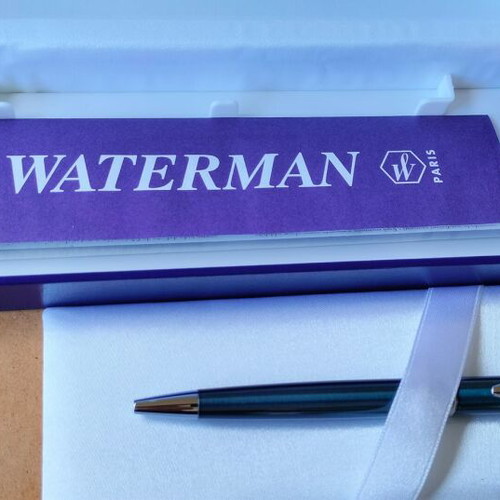 Waterman Hemisphere ballpoint pen new, blue with metal details
