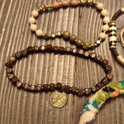 Boho style bracelets used, assorted