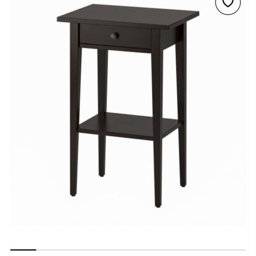 IKEA Hemnes nightstand with drawer, dark brown or red, set of 5