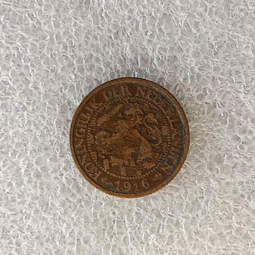 Netherlands 1 Cent coin 1916 bronze