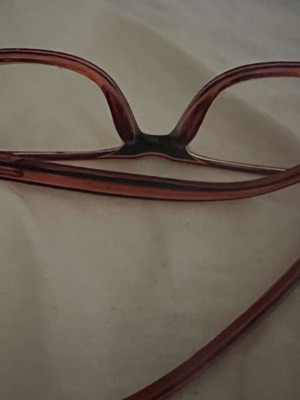 Boots round myopia glasses used, black/red