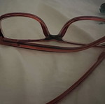 Boots round myopia glasses used, black/red