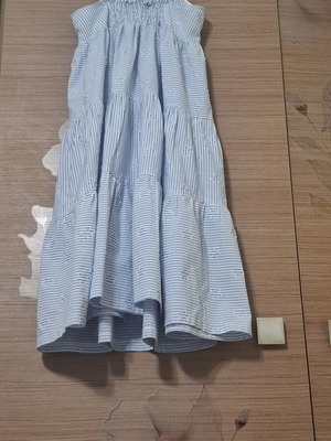 Mini Raxevsky summer dress for girls like new, white and blue