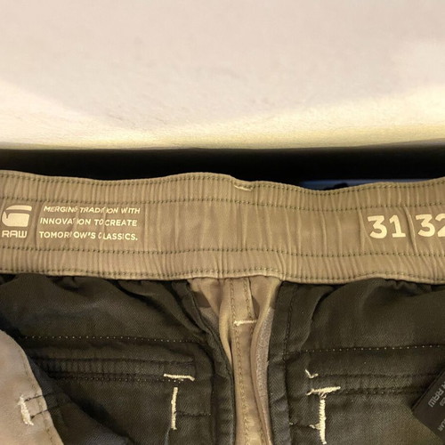 Cargo G-Star Raw Rovic Trainer Zip 3D pants size 31 like new, beige