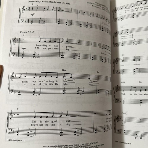 Piano Pop Songs Sheet Music Like New
