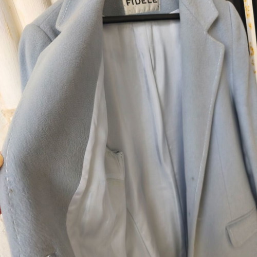 Fidele women's jacket light blue wool like new