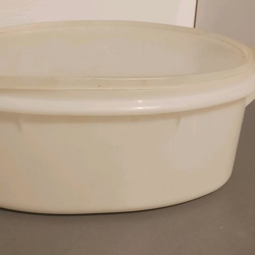 Tupperware Oval Bowl With Auxiliary Tray Like New