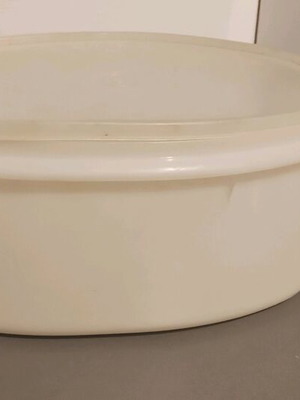 Tupperware Oval Bowl With Auxiliary Tray Like New