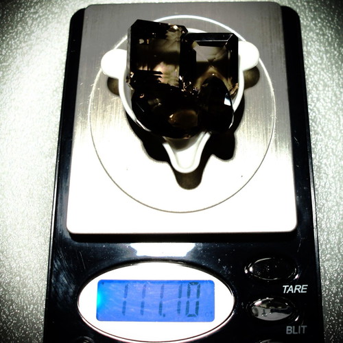 Collectible smoke topaz minerals used, 4 pieces, 111.10 ct