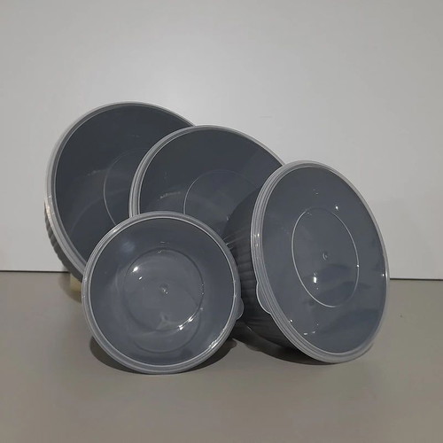 Mixing Bowls Set of 4 with Airtight Lids, Gray