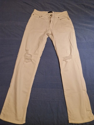 Hollister slim straight jeans λευκό Νο30 καινούργιο