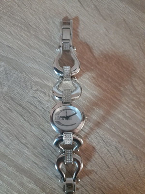 Ρολόι Roberto Cavalli γυναικείο ασημένιο σε μοντέρνες γραμμές like new