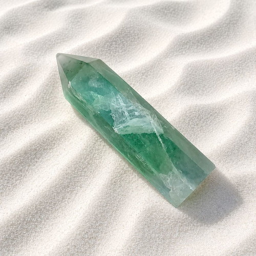Decorative Fluorite Stone Desk Obelisk new