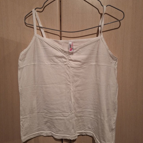 White Passion Kiss top with straps, new, size M