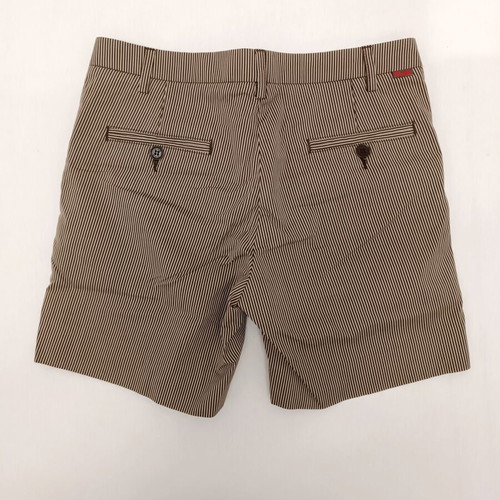 Slam women's shorts new, size S, beige brown striped