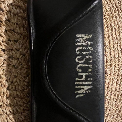 Moschino Vintage Sunglasses like new black with clear lenses