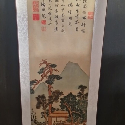 Traditional Chinese Hanging Scroll Painting by Wen Zhengming, new