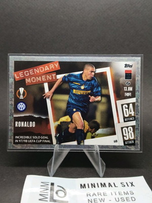 Συλλεκτική κάρτα Ronaldo Legendary Moment TOPPS Match Attax 2024 σαν καινούργιο
