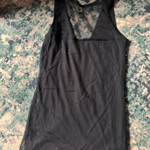 Black sequin top like new, size M