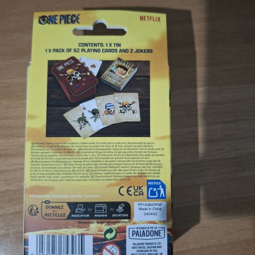 One Piece Playing Cards and One Piece Deck like new, sealed