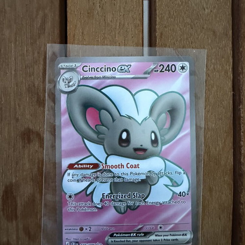 Pokemon TCG Cinccino ex Full Art card like new