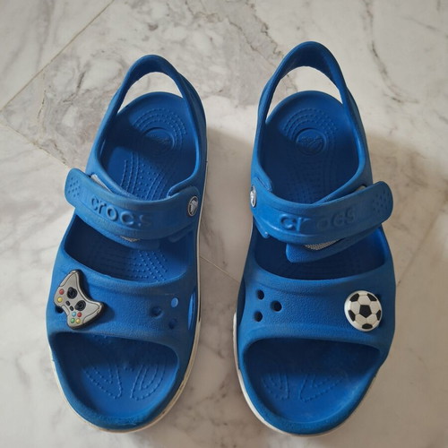 Crocs J13 sandals like new, size 30-31, blue