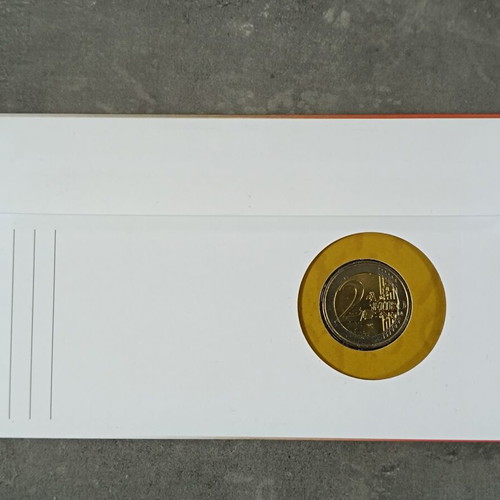 Collectible folder 2004 with 2 euro coin and stamp series, new