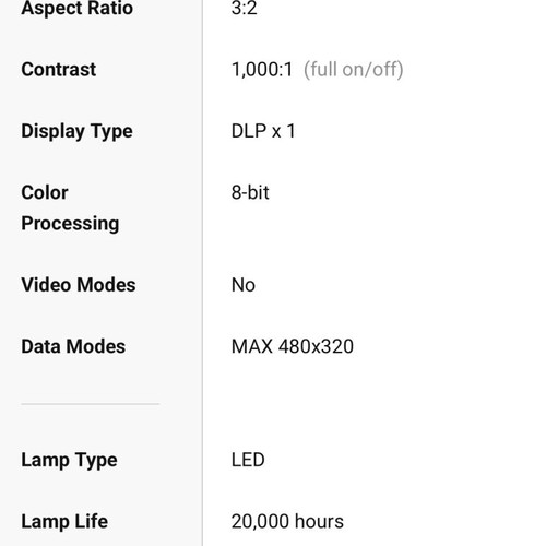 Mini projector τσέπης Cinemin Swivel like new