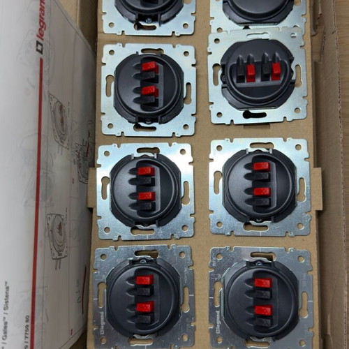 Legrand Double Speaker Socket Pack of 10 New