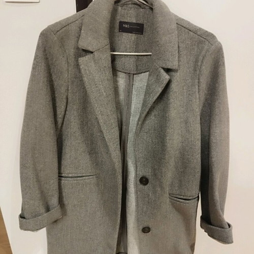 Marks & Spencer thin gray coat like new