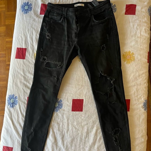Zara Man black skinny men's jeans like new