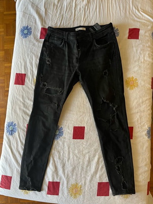 Zara Man black skinny men's jeans like new