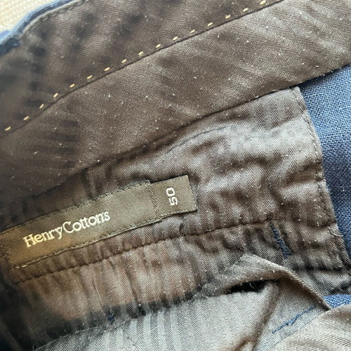 Henry Cottons linen pants new size 50 navy