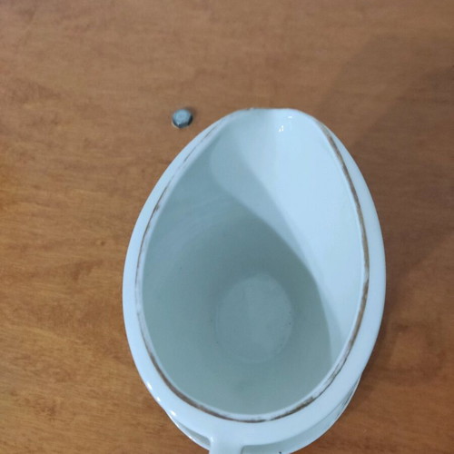 Winterling porcelain sauce boat used with gold rim