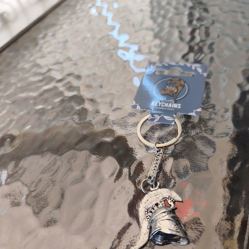 Keychain Hellas helmet new, silver