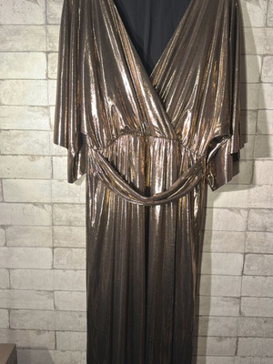 Midi dress Zara bronze brown like new, large to X-Large